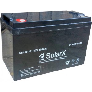 Аккумулятор гелевый SolarX SE100-12 (12В 100Ач, GEL)